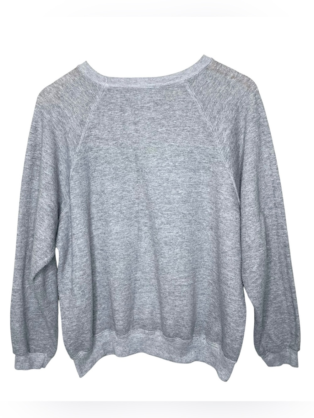 Reformation Repurposed Vintage Crew Sweatshirt Grey Lightweight - Picture 4 of 10